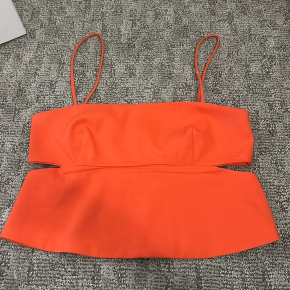 Zara orange crop top - Picture 1 of 3